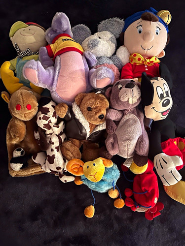 Soft toys incl figment - 12,