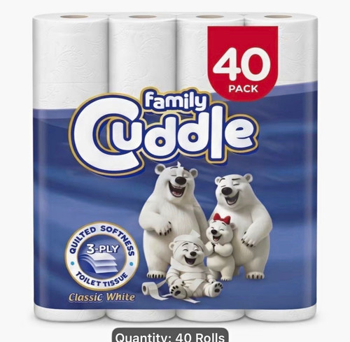 Family cuddle white - white, quilted
