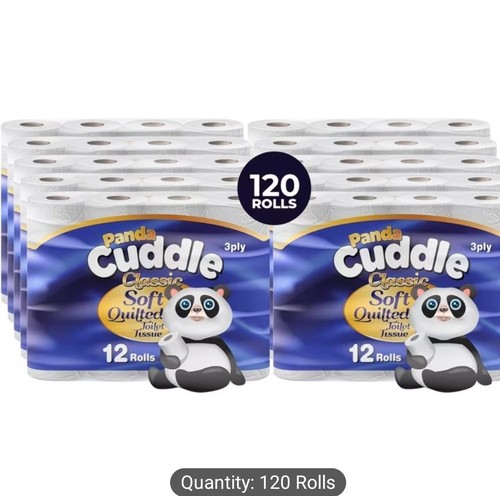 120 panda cuddle toilet rolls - 120,