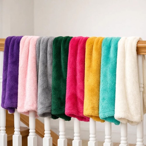 Cuddle fleece fabric plain - cuddle,
