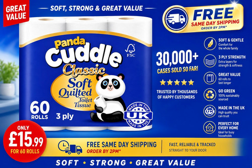 Panda cuddle ply toilet - cuddle,