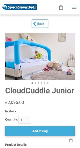 Cloud cuddle disability bed - cuddle,