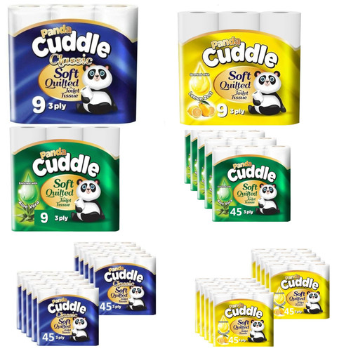 Panda cuddle ply quilted - panda, 3-ply